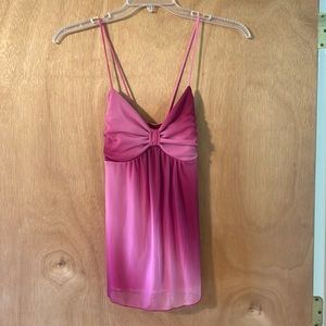 Ombré pink lined tank Size S
